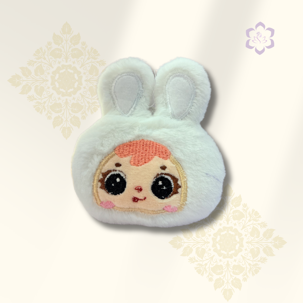 Snow Bunny Plush Coin Pouch
